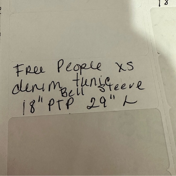 Free People Dreaming Of Denim Hendrix Tunic Oversized xs - Picture 10 of 10